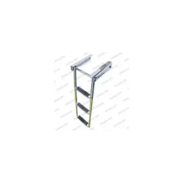 Foldable Stainless Steel 3-Step Telescopic Ladder - 40250896 product image