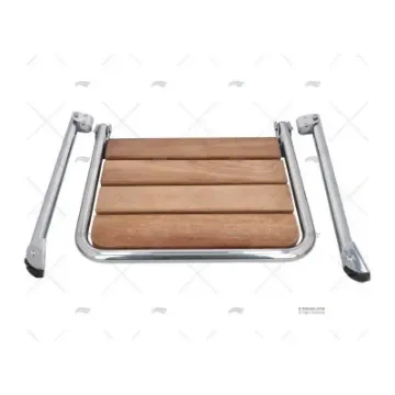 Bath Platform Stainless Steel with Teak - 20250277 product image