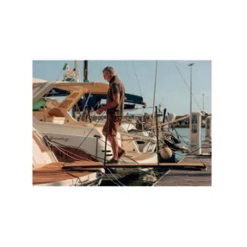 AGUACARBON - 2.15 M Foldable Carbon Gangway with Wheels - EWP215 product image