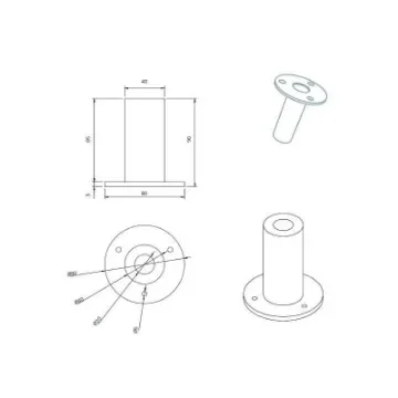 AGUACARBON - 25 Mm Carbon and Polyester Resin Bushing - BCCL025 product image