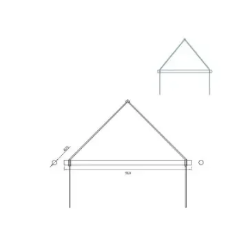 AGUACARBON - Dyneema Ø25mm Trapeze with Carbon and Epoxy Resin - TRPZ product image
