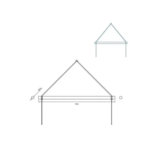 AGUACARBON - Dyneema Ø25mm Trapeze with Carbon and Epoxy Resin - TRPZ product image