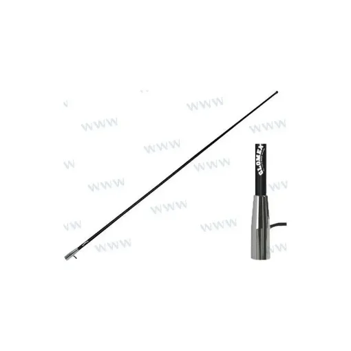 Glomex - AM7FM Antenna, Black, 1.5m - GLORA400CRFM/BK product image