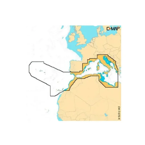 Navionics - C-Map Reveal X West Mediterranean Charting - M-EM-T-076-R-MS product image