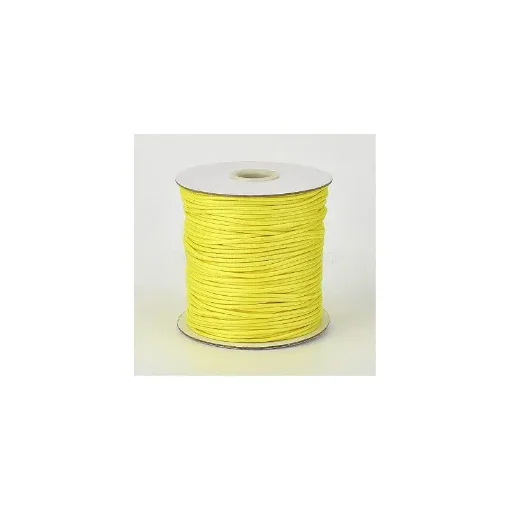 Marina Performance Ropes - Yellow Waxed Cord, 1mm, 50m - 0830AM-01 product image