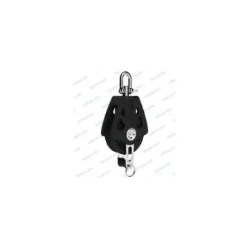 Lewmar Simple Block T/72 with Anchor, Black - L29927204BK product image