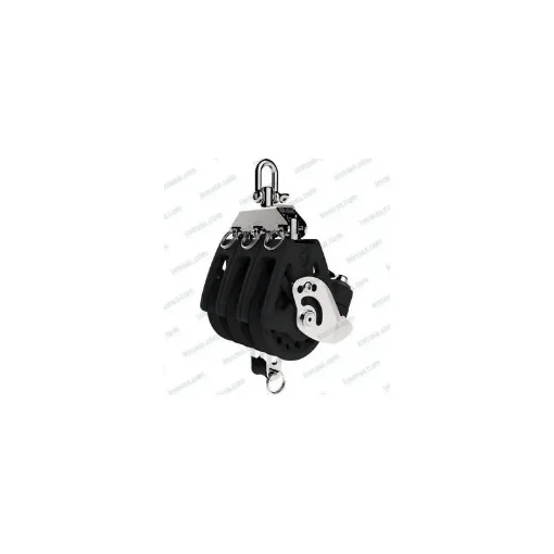 Lewmar Synchro Triple Pulley with Jaw 72mm Black - L29927210BK product image