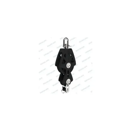 Lewmar - Synchro Violin Pulley + Tie T/60, 10mm, Black - L29926034BK product image