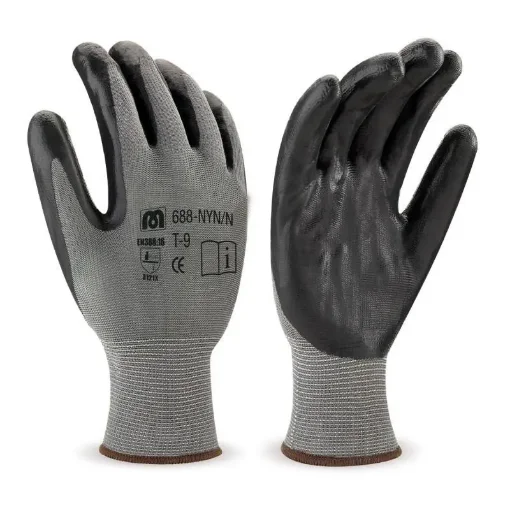Nylon Gloves with Black Nitrile - 370NG-7M product image