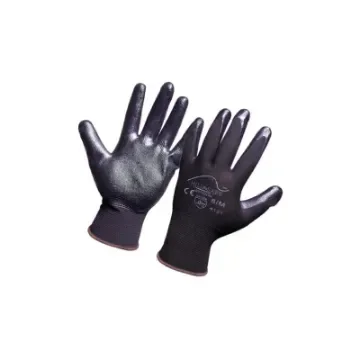 Tomás Bodero - Size 8 Black Nylon Gloves with Nitrile Coating - 700NG2T8 product image