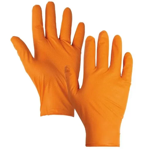 Orange Diamond Nitrile Gloves XL - GUNNA85XL product image
