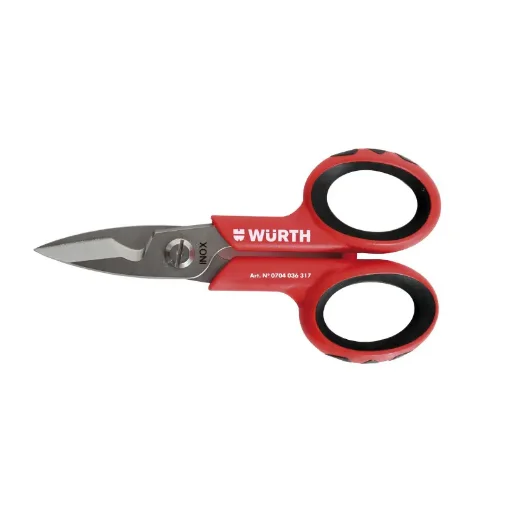 Wurth - Electrician's Scissors with Wire Stripper - 0714036317 product image