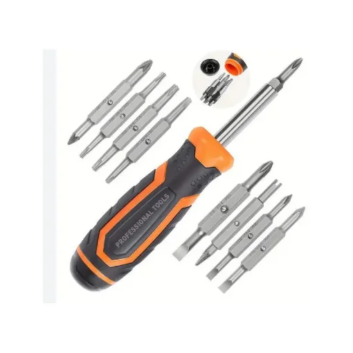 Multi-Bit Screwdriver with Interchangeable Bits - 188125 product image