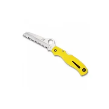 Spyderco - Atlantic Salt Yellow Folding Knife, Serrated Blade - C89SYL product image