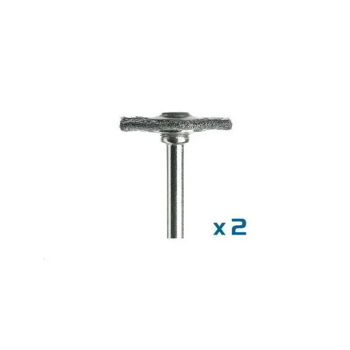 Dremel Set of 2 Carbon Steel Brushes 19 Mm - DR26150428JA product image