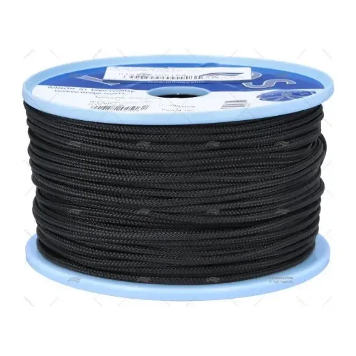 Liros - Black Trimline Cord 04mm - 010510400188 product image