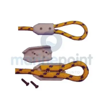 12-14mm White UV-Resistant Composite Rope Clamp - GS62054 product image