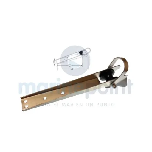 A2 Stainless Steel Bow Block Low Friction - GS70007 product image