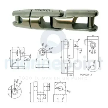 KONG Swivel Anchor Stainless Steel Universal Joint - GS71134 product image