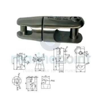 Anchor Swivel 10/12 - Stainless Steel Joining Shackle - GS71135 product image