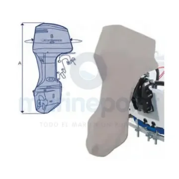 Ocean South Waterproof Polyester Outboard Motor Cover 8-15HP - OCEMA0752 product image