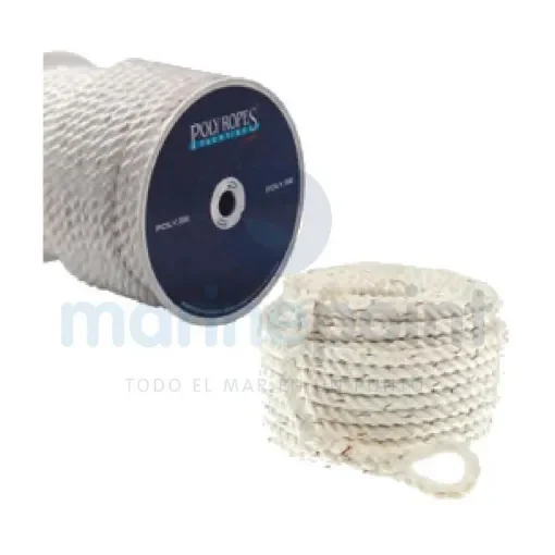 Poly Ropes - Superior Polyester Cable, White, 12mm - POL1209042912 product image