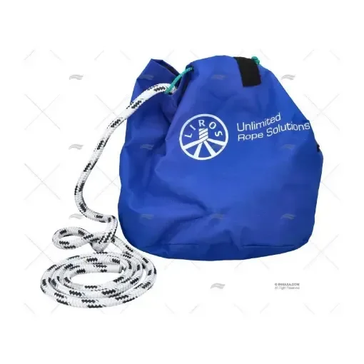 Liros - Handy Anchor Rope 14mm White/Blue - 013201440229 product image