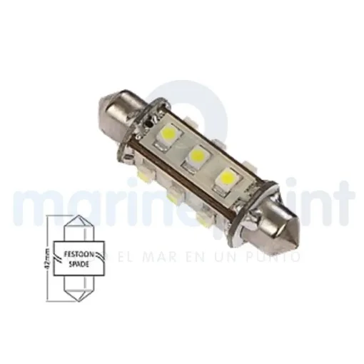 NauticLed Cool Light Festoon Bulb 42mm 10-35V - NLS899 product image