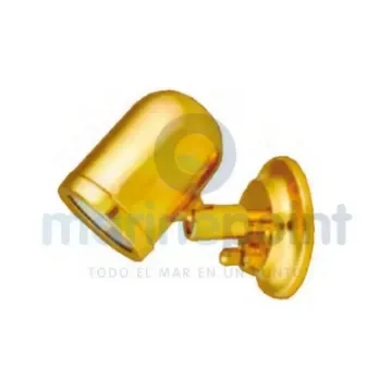 12V 10W Polished Brass Lacquered Wall Light - GS10423 product image