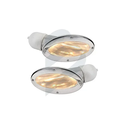 Aqua Signal - Proa Lights 12v, 35w, Stainless Steel (Pair) - 2140161 product image