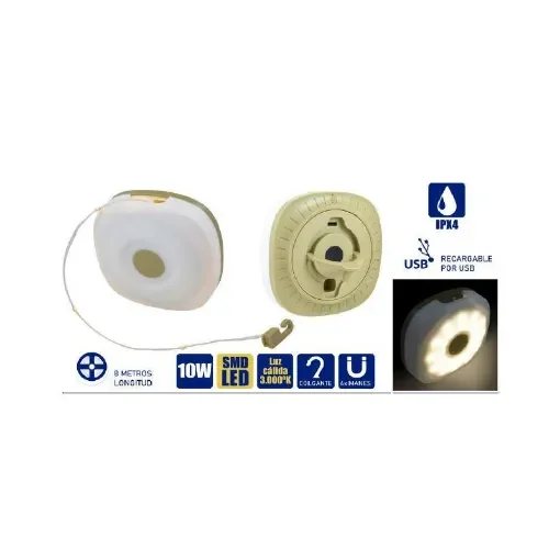 Portable SMD LED Garland Light 8m USB Rechargeable - 20159 product image