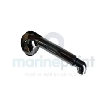 12" Chrome PVC Shower Arm with Angle - 076031 product image