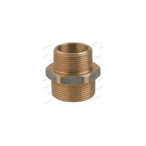 Guidi Reduced Bronze Male Nipple 1/2" x 3/8" - 43250394 product image