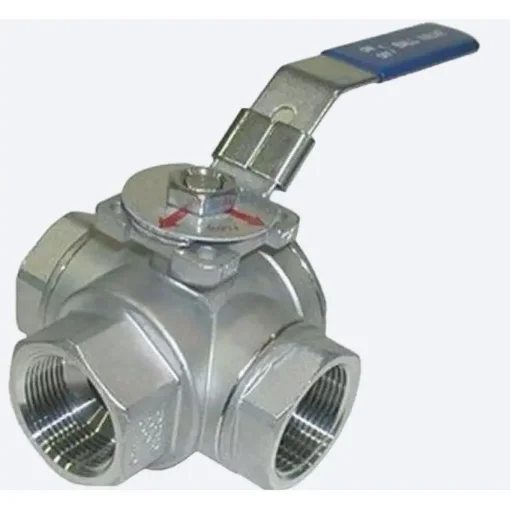 3-Way L-Type Valve AISI 316 Stainless Steel - GS30032 product image