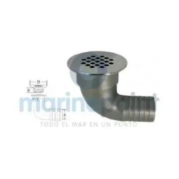 Stainless Steel Bath Drain 90º Elbow - GS30307 product image