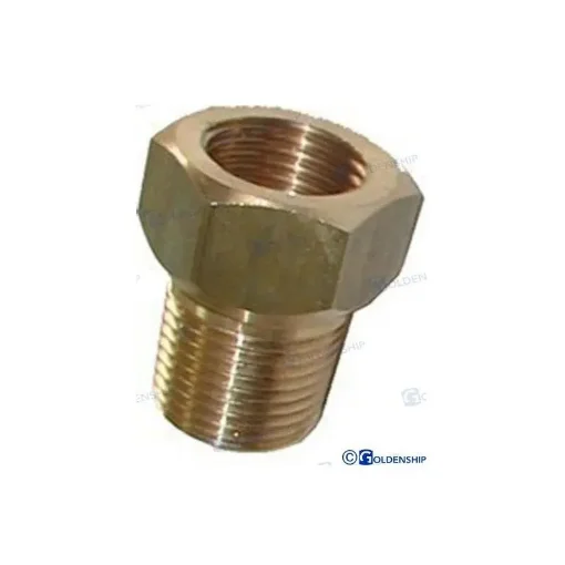 1/2'' NPT Male-Female Brass Reducer - RAC1/2F-1/2M product image