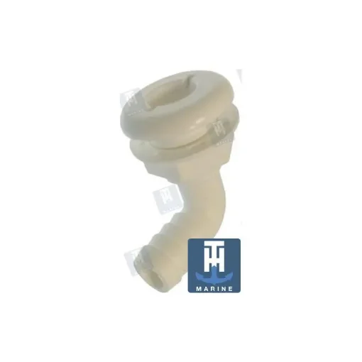 Th Marine White Nylon 90º Hawse Pipe for 19 Mm Hose - THTH-7592 product image