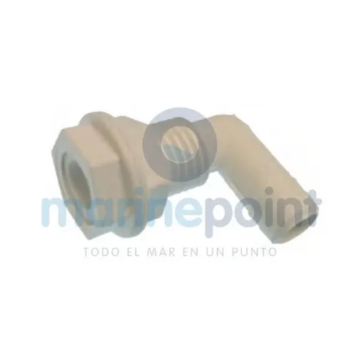White Nylon 90º Removable Hose Pass-Through - THTH-92 product image