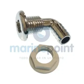 Th Marine 90º Chrome Plastic Hawsepipe for 19 Mm Hose - THTH-7590CP product image