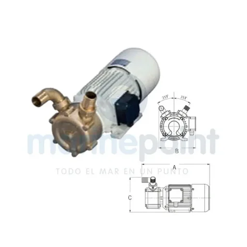 Uflex 24V Self-Priming Pump 75 L/Min - 088006 product image