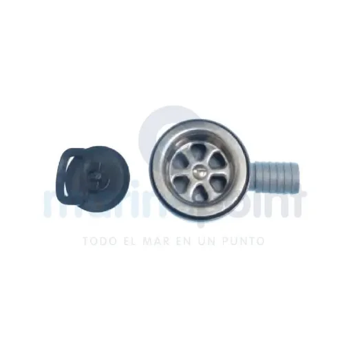 25mm Stainless Steel Sink Drain with Elbow - GS50065 product image