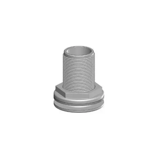 Trudesign - 1-1/4" BSP Threaded Deck Fitting White - 90421 product image