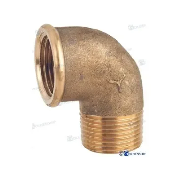 Maestrini 90º Brass Elbow, Cr Brass, 1"1/2, Male-Female - GS30809 product image