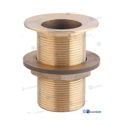 Maestrini - 1 1/4" Chrome-Plated Brass Through-Hull Fitting - GS30773 product image