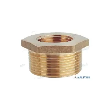 Maestrini - Hexagonal Reduction 1 1/2" X 1" Chrome-Plated Brass - GS30884 product image