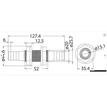 Osculati - White Nylon Cable Grommets, 19-20MM - 17.237.10 product image