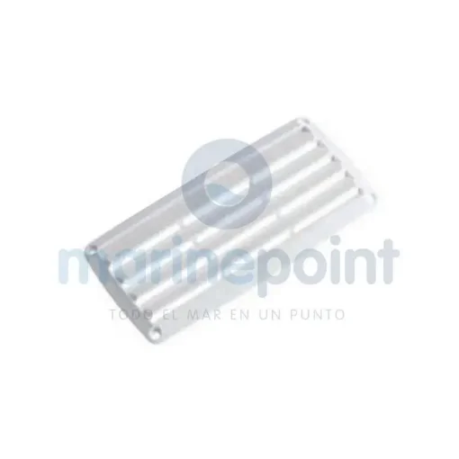 White Rectangular PVC Ventilation Grille - 051051 product image