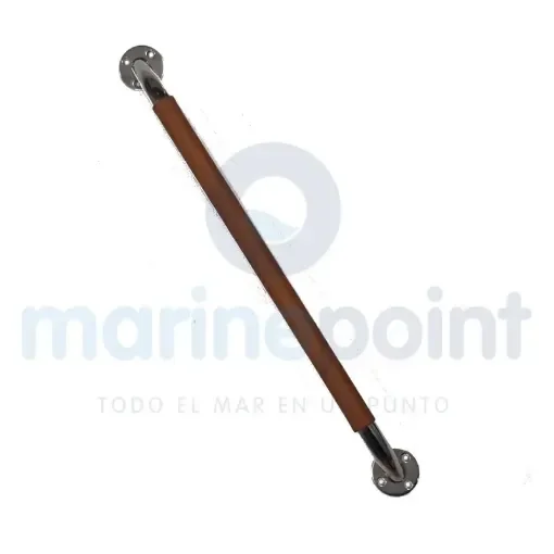 380 Mm Stainless Steel Handrail Wrapped in Nautical Leather - 106860 product image
