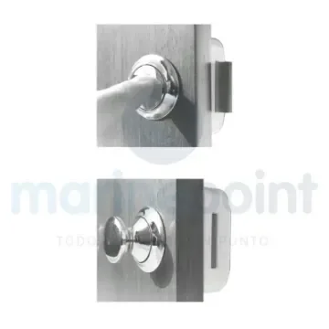 White Push-Button Lock for Boats - 121154 product image