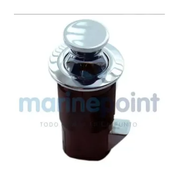 Bright Chrome Round Push Lock - 121276 product image